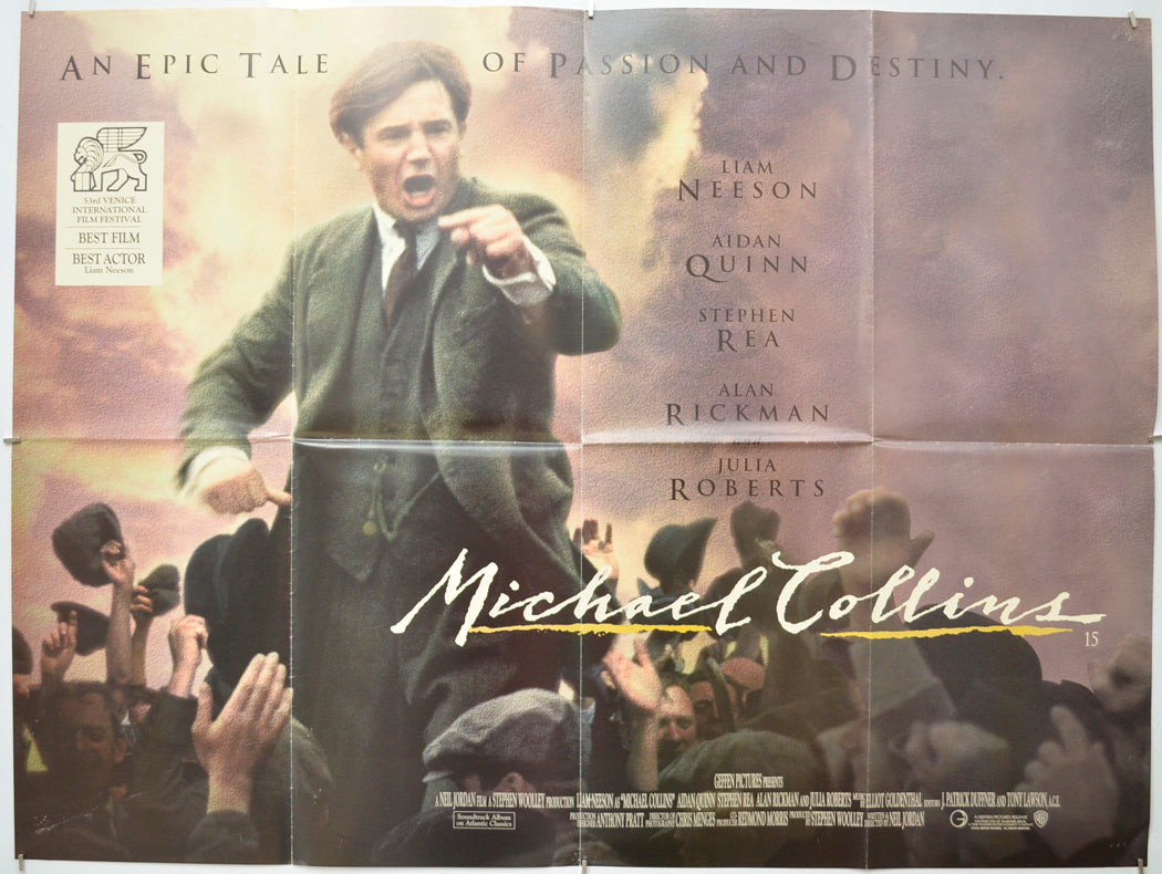 Michael Collins - Original Quad Poster - Film Poster - Movie Poster