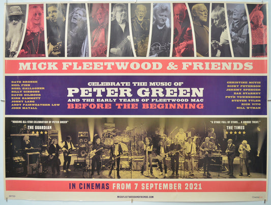 Mick Fleetwood And Friends (a.k.a. Mick Fleetwood And Friends Celebrate The Music Of Peter Green And The Early Years Of Fleetwood Mac) Original Quad Poster - Film Poster - Movie Poster