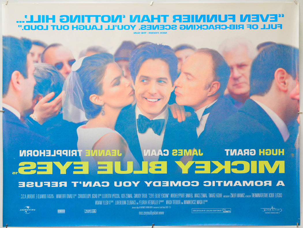 Mickey Blue Eyes (Back) Cinema Quad Movie Poster 