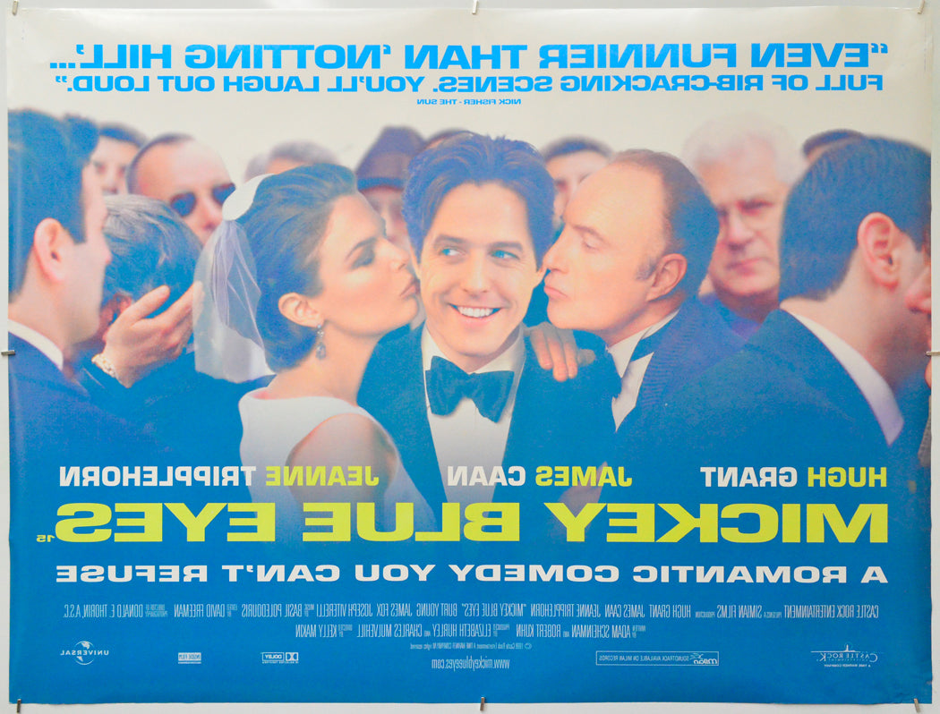 Mickey Blue Eyes (Back) Cinema Quad Movie Poster 