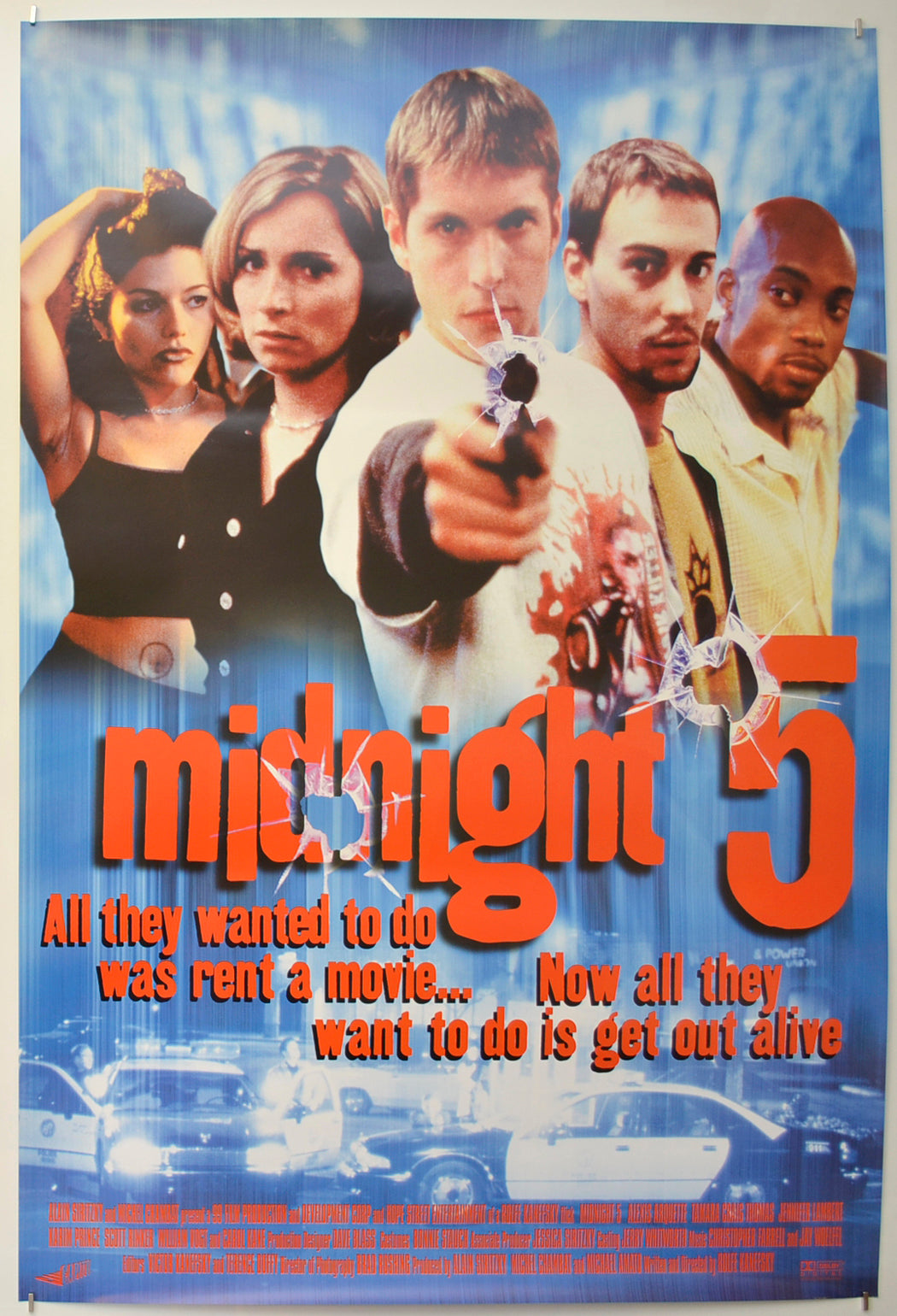 Midnight 5  (a.k.a. Tomorrow by Midnight) Original One Sheet Poster - Film Poster - Movie Poster  