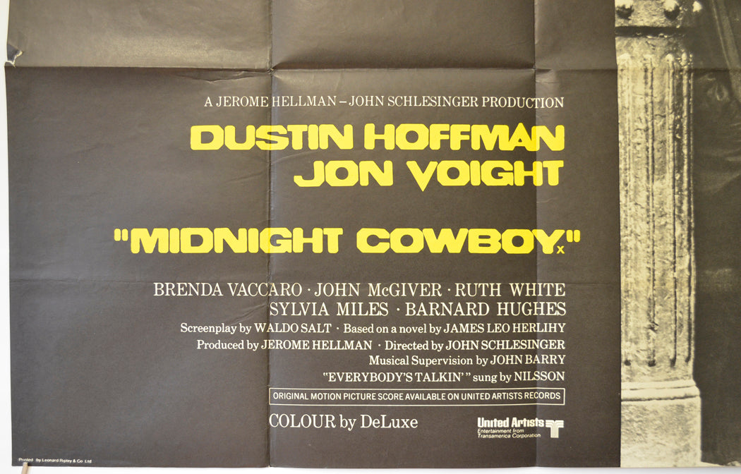 MIDNIGHT COWBOY (Bottom Left) Cinema Quad Movie Poster 