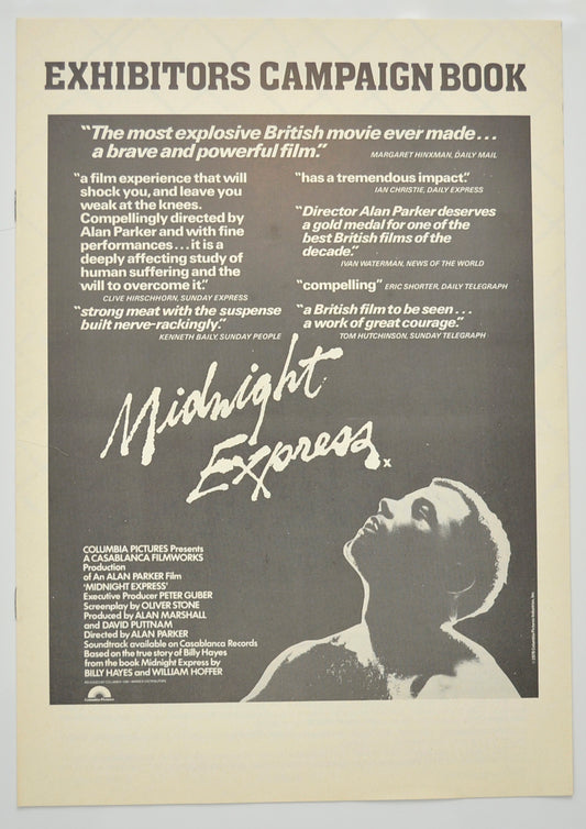 Midnight Express Original 8 Page Cinema Exhibitors Campaign Pressbook (UK)