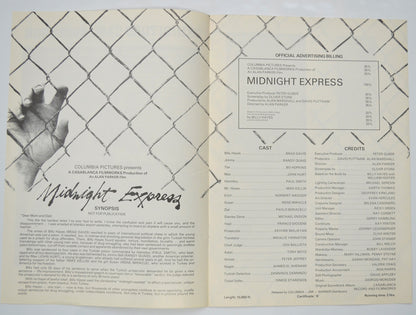 MIDNIGHT EXPRESS Cinema Exhibitors Campaign Pressbook - INSIDE 