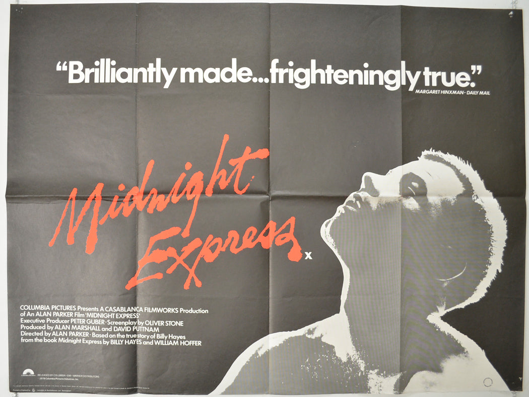 Midnight Express  Original Quad Poster - Film Poster - Movie Poster 