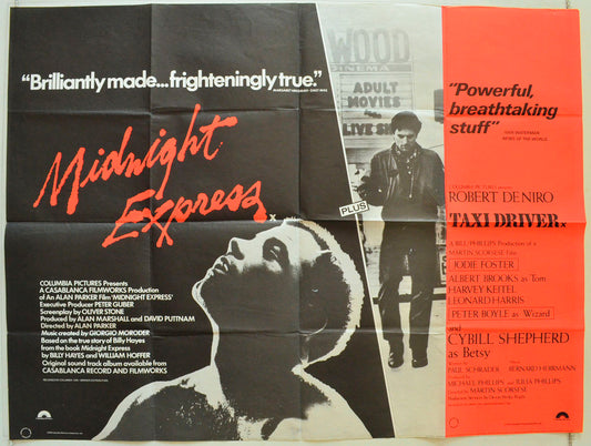 Midnight Express / Taxi Driver  (Double bill)   Original British Quad Poster - Film Poster - Movie Poster 