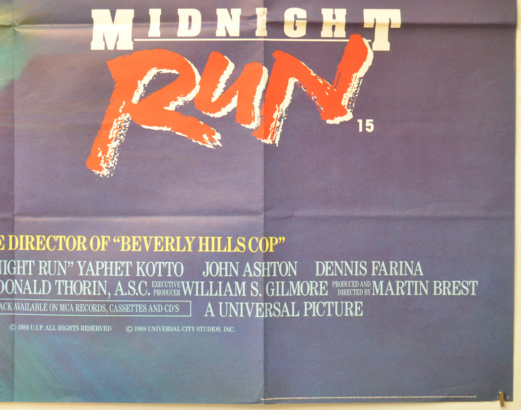 MIDNIGHT RUN (Bottom Right) Cinema Quad Movie Poster 