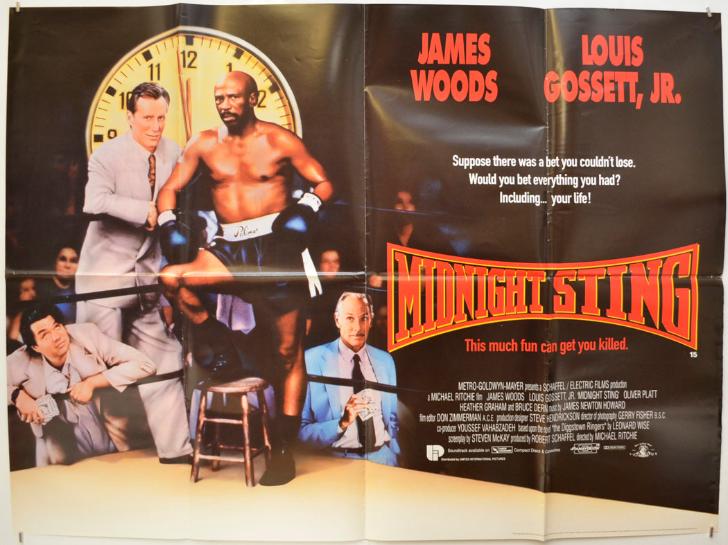 Midnight Sting Original Quad Poster - Film Poster - Movie Poster