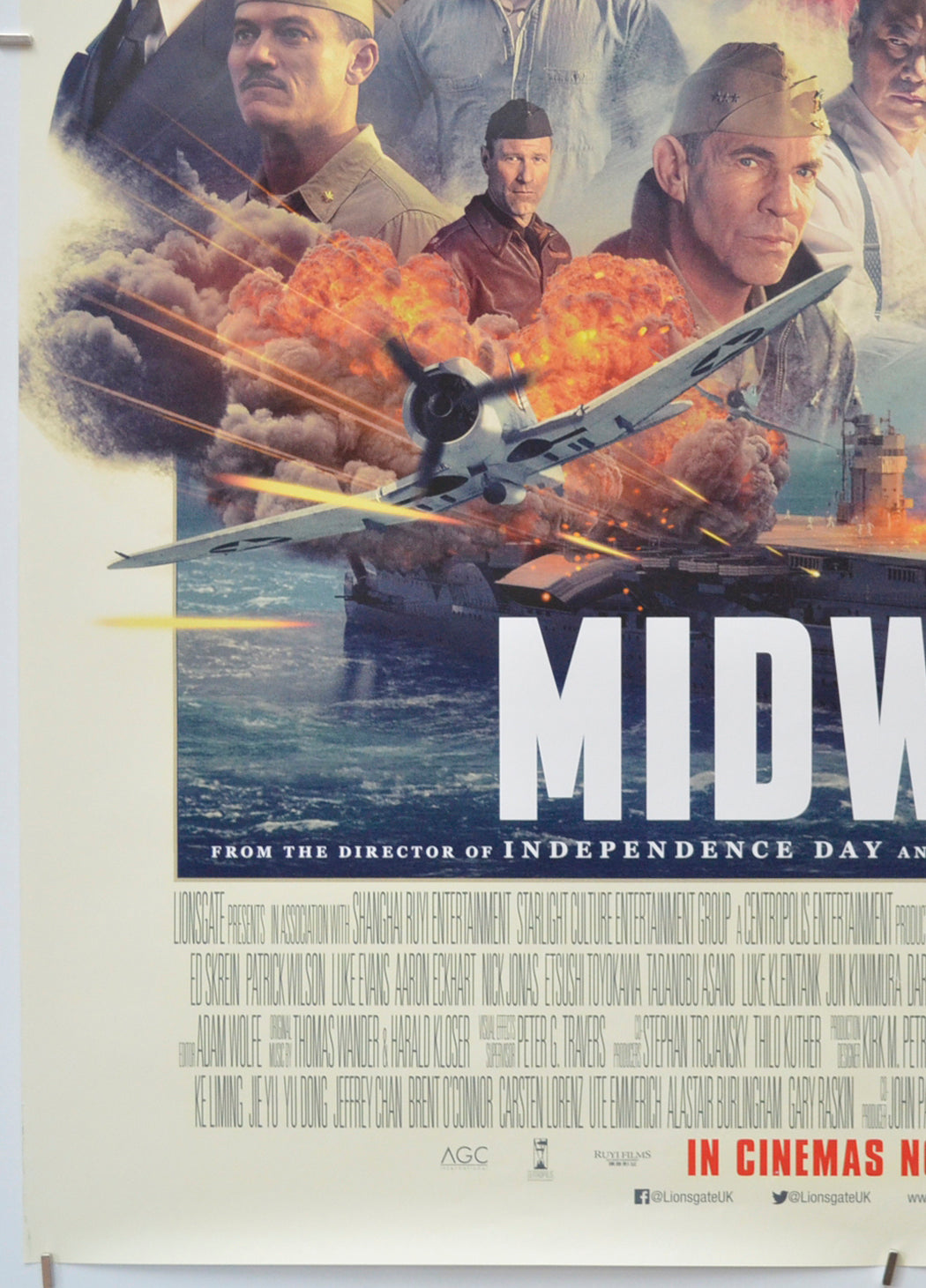 MIDWAY (Bottom Left) Cinema One Sheet Movie Poster 