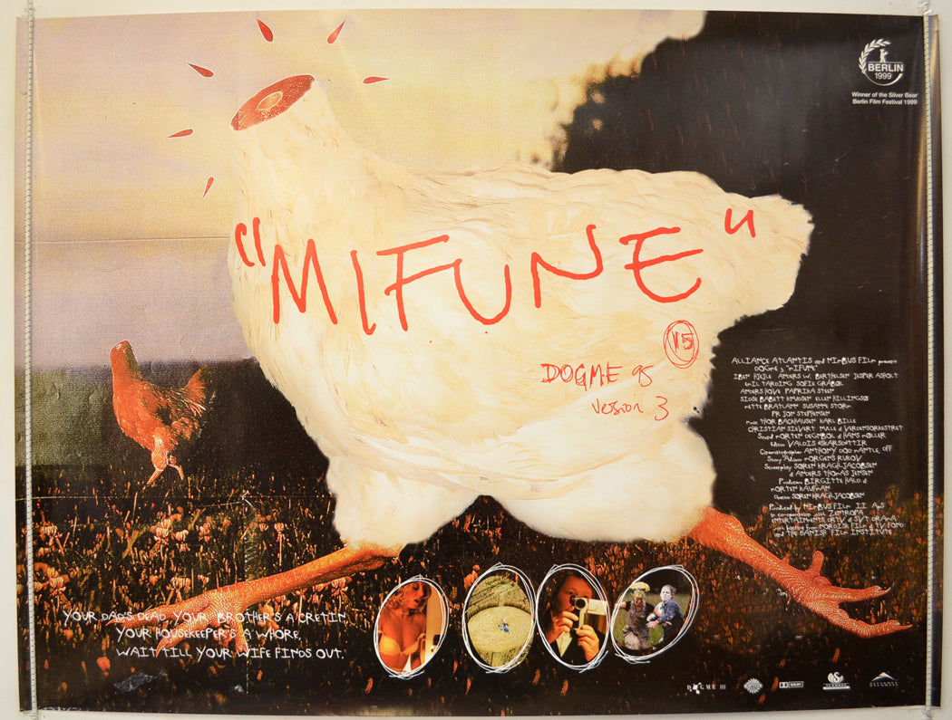 Mifune  (a.k.a Mifunes sidste sang)   Original Quad Poster - Film Poster - Movie Poster