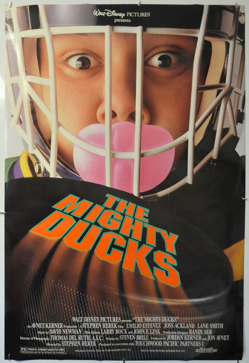 The Mighty Ducks  (a.k.a. Champions) Original One Sheet Poster - Film Poster - Movie Poster