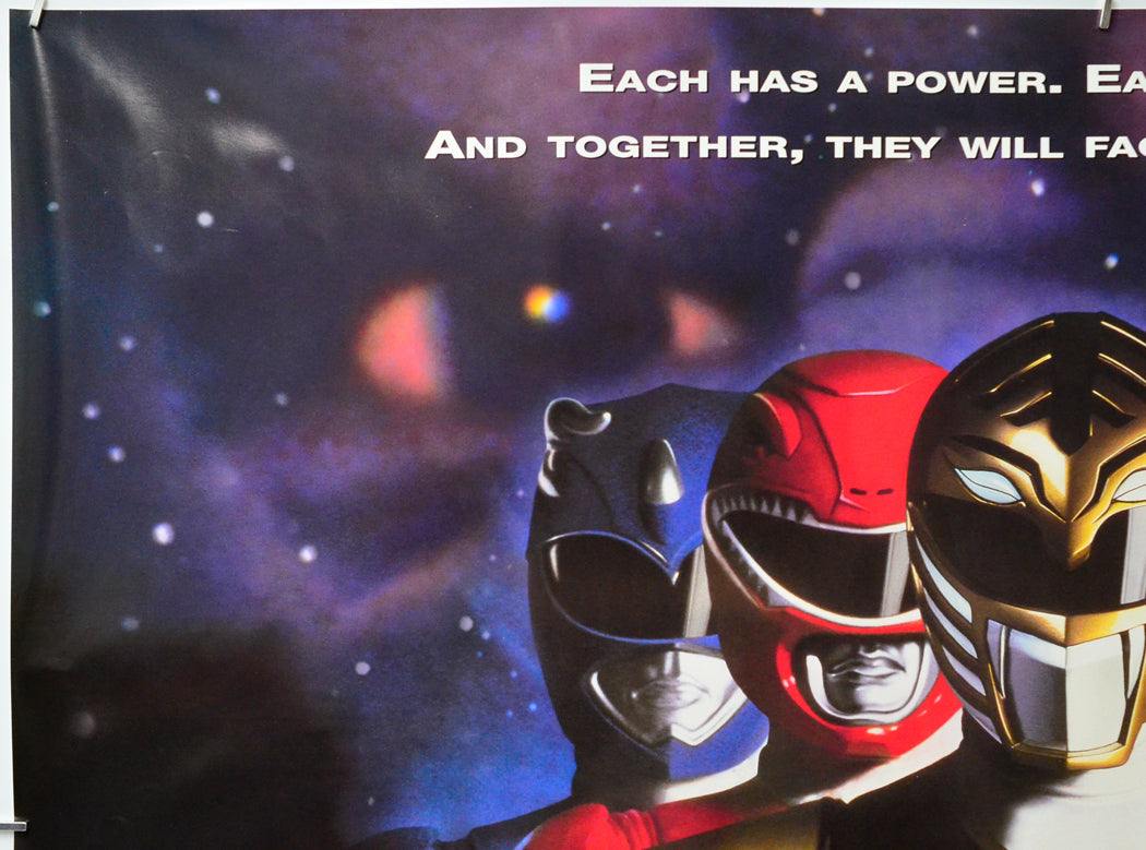Mighty Morphin Power Rangers (Top Left) Cinema Quad Movie Poster 