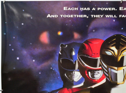 Mighty Morphin Power Rangers (Top Left) Cinema Quad Movie Poster 