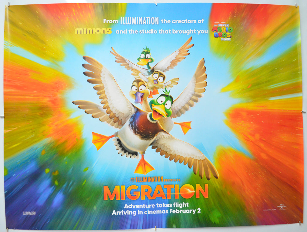 Migration (Teaser / Advance Version) Original Quad Poster - Film Poster - Movie Poster 