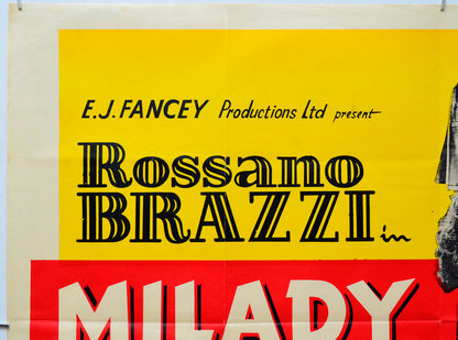 Milady And The Musketeers (Top Left) Cinema Quad Movie Poster 