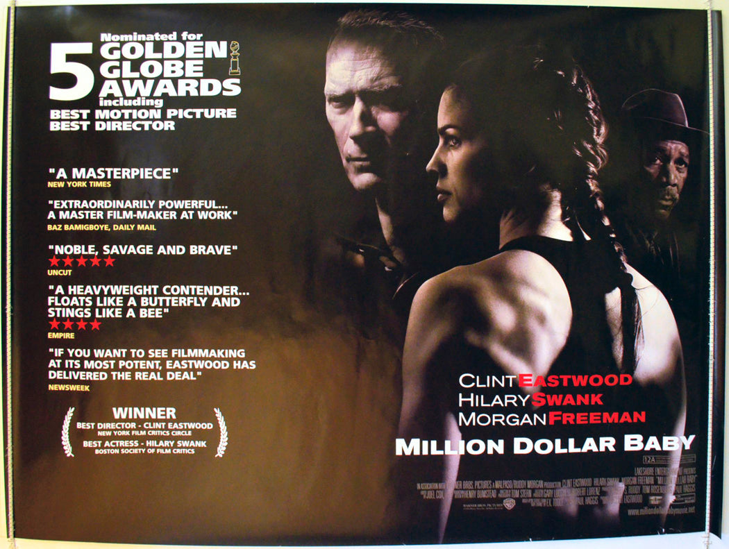 Million Dollar Baby Original British Quad Poster - Film Poster - Movie Poster 