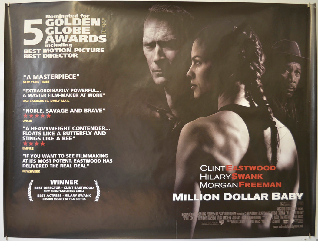 Million Dollar Baby Original Quad Poster - Film Poster - Movie Poster  