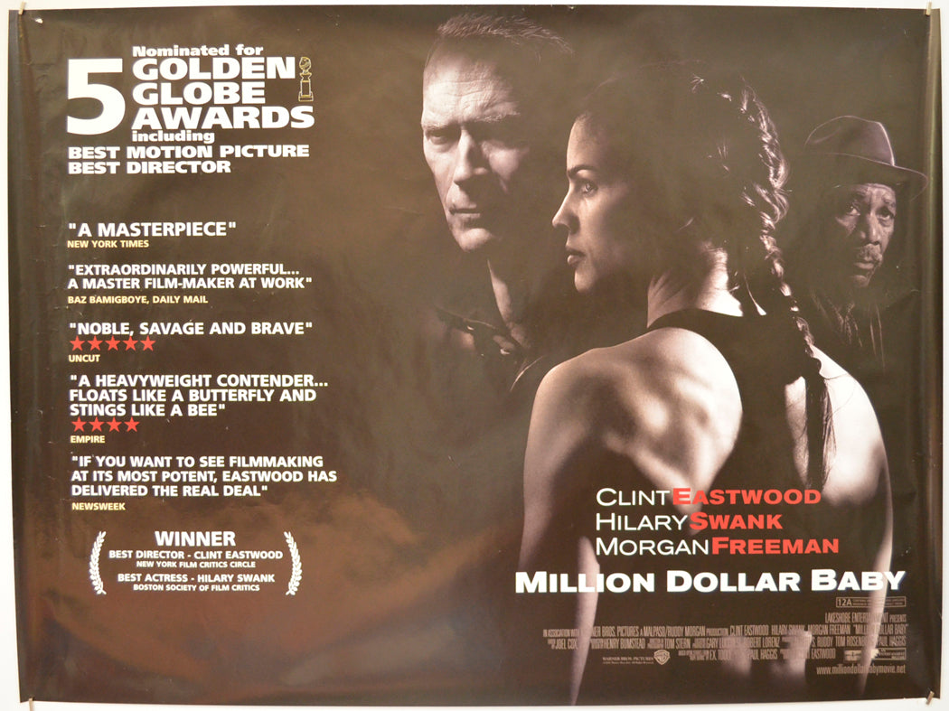 Million Dollar Baby Original Quad Poster - Film Poster - Movie Poster  