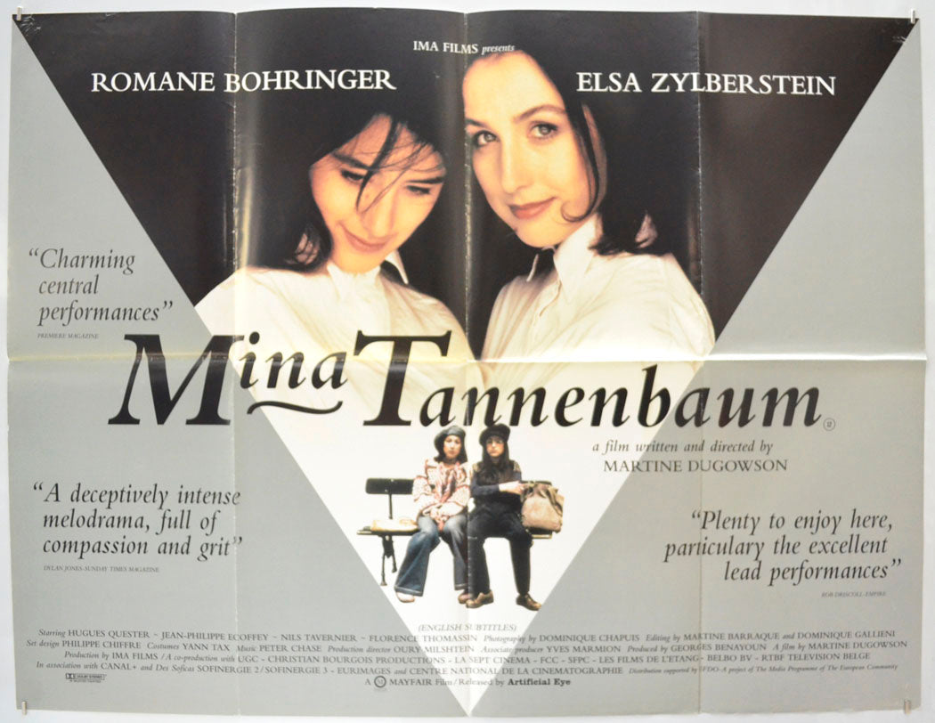 Mina Tannenbaum Original Quad Poster - Film Poster - Movie Poster