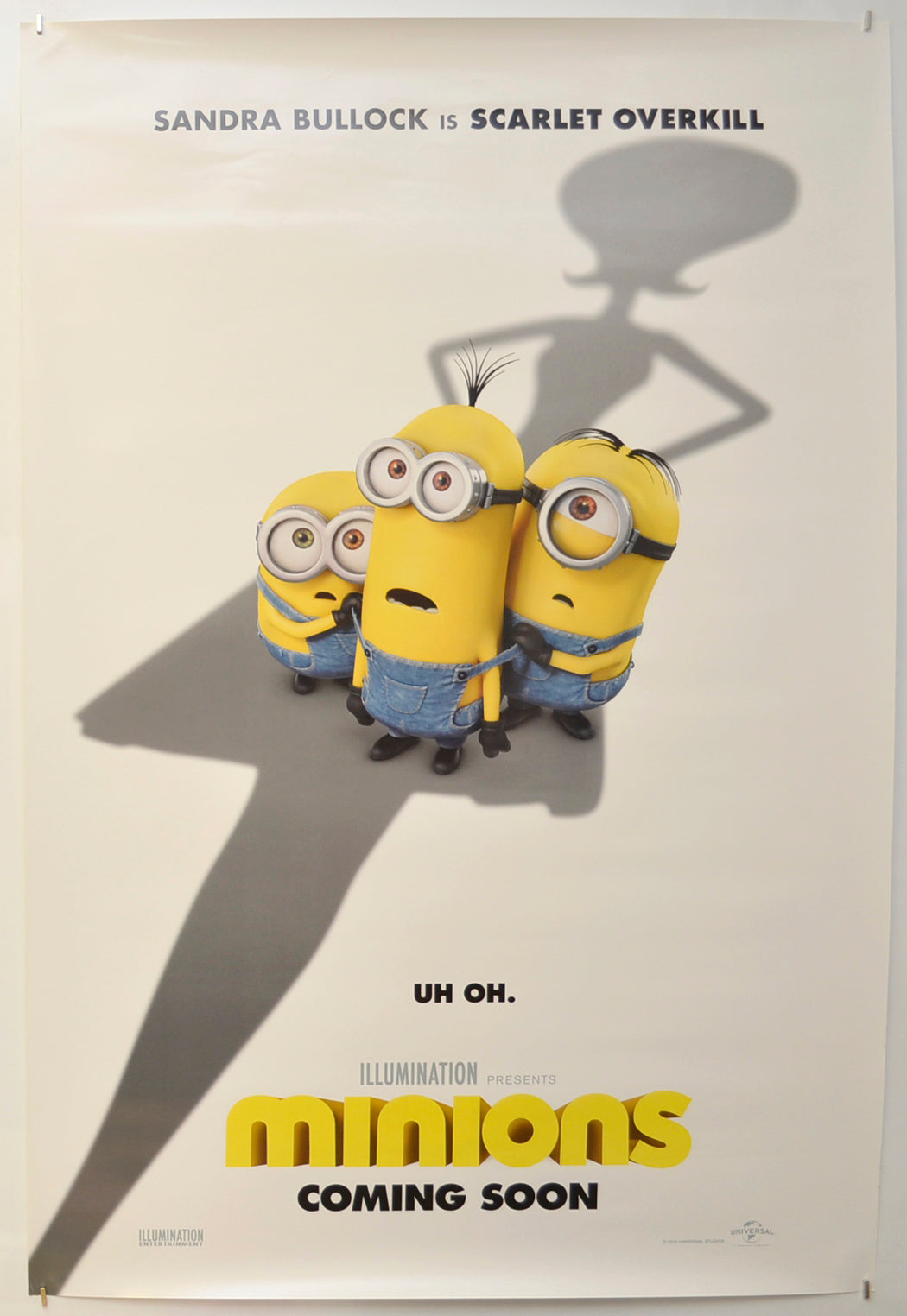 Minions (Teaser / Advance Version)  Original One Sheet Poster - Film Poster - Movie Poster