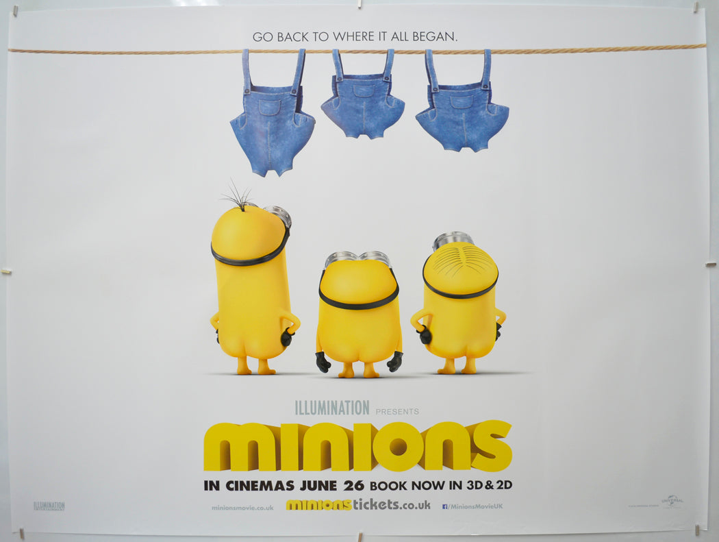 Minions  (Teaser / Advance Version)   Original Quad Poster - Film Poster - Movie Poster