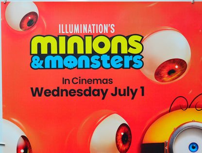 Minions & Monsters (Top Left) Cinema Quad Movie Poster 