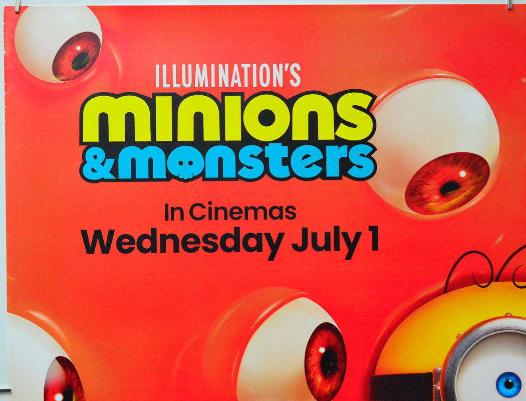 Minions & Monsters (Top Left) Cinema Quad Movie Poster 