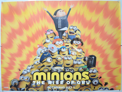 Minions: The Rise Of Gru  (Teaser / Advance Version)  Original Quad Poster - Film Poster - Movie Poster