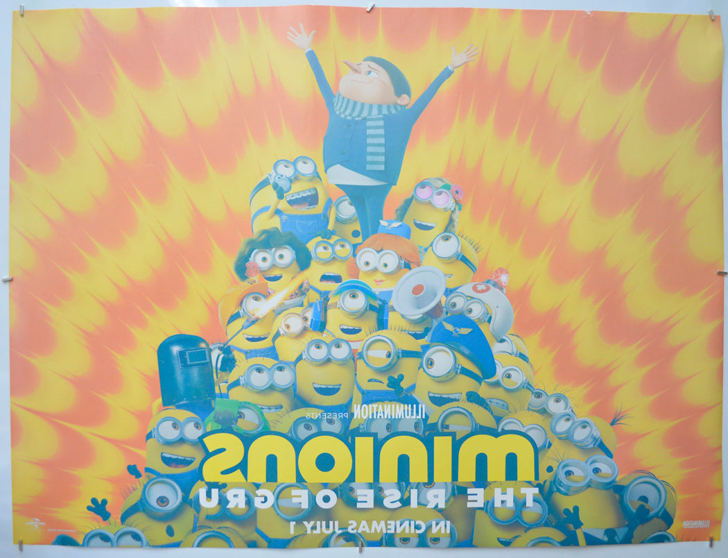 MINIONS: THE RISE OF GRU (Back) Cinema Quad Movie Poster 