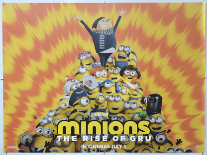 Minions: The Rise Of Gru - Original Quad Poster - Film Poster - Movie Poster