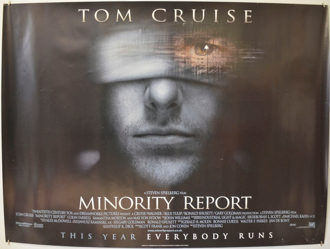 Minority Report (Teaser / Advance Version) Original Quad Poster - Film Poster - Movie Poster