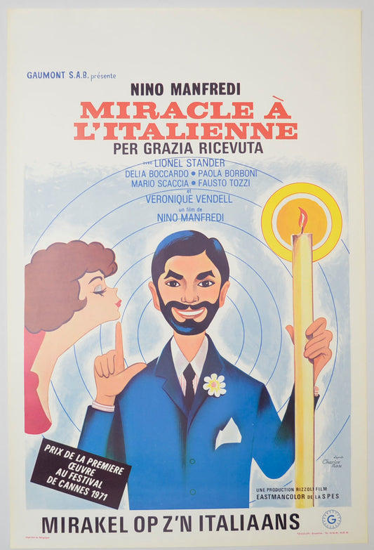 Miracle A L'Italienne (a.k.a. Between Miracles) Original Belgian Poster - Film Poster - Movie Poster