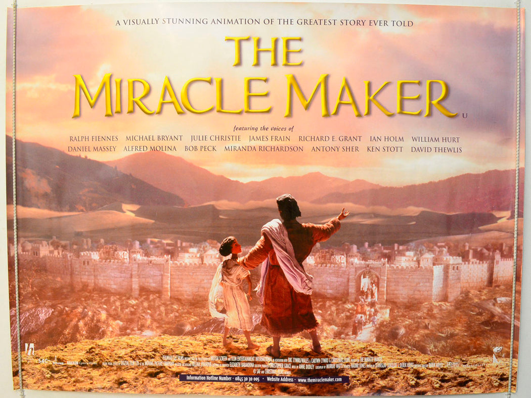 The Miracle Maker  Original British Quad Poster - Film Poster - Movie Poster