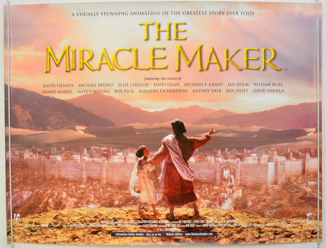 The Miracle Maker Original Quad Poster - Film Poster - Movie Poster  