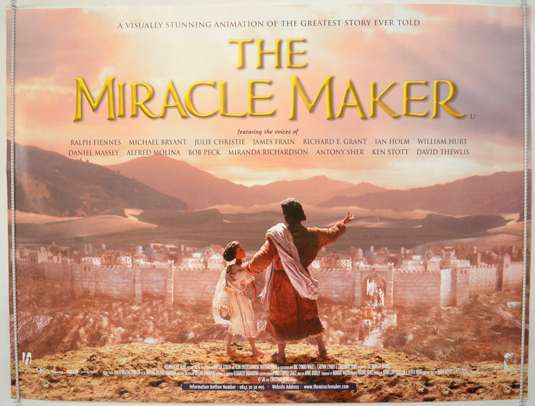 The Miracle Maker  Original Quad Poster - Film Poster - Movie Poster