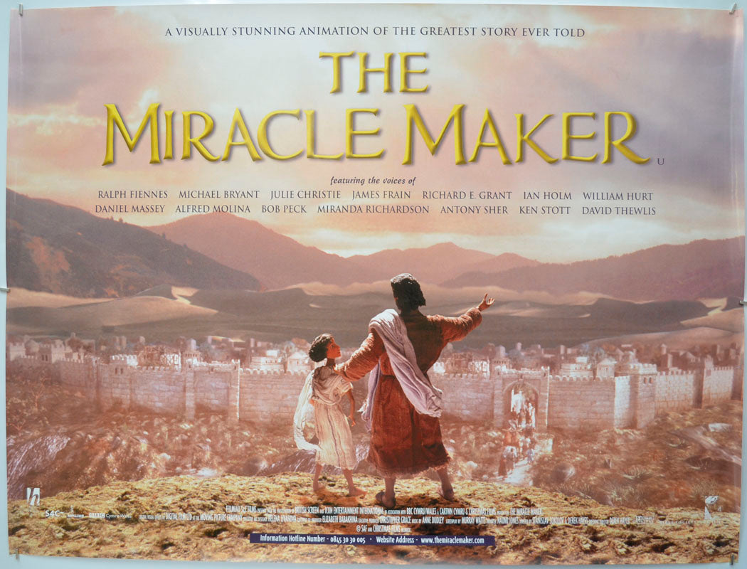 The Miracle Maker Original Quad Poster - Film Poster - Movie Poster