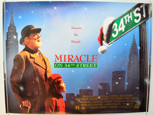 Miracle On 34th Street  Original British Quad Poster - Film Poster - Movie Poster