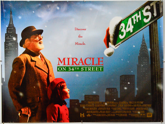 Miracle On 34th Street - Original Quad Poster - Film Poster - Movie Poster