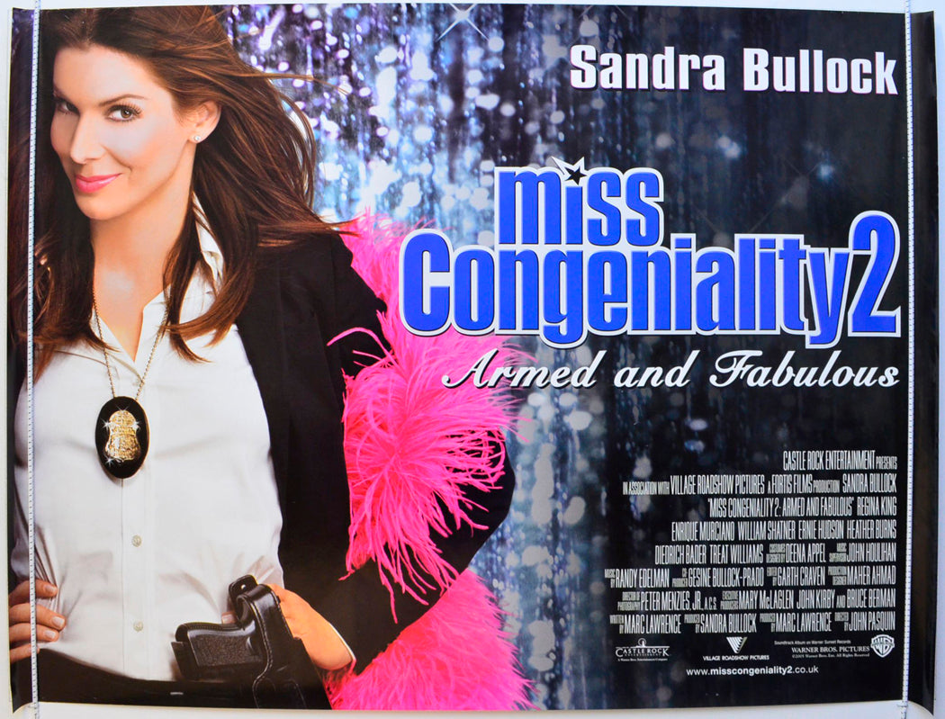 Miss Congeniality 2 : Armed And Fabulous Original British Quad Poster - Film Poster - Movie Poster 