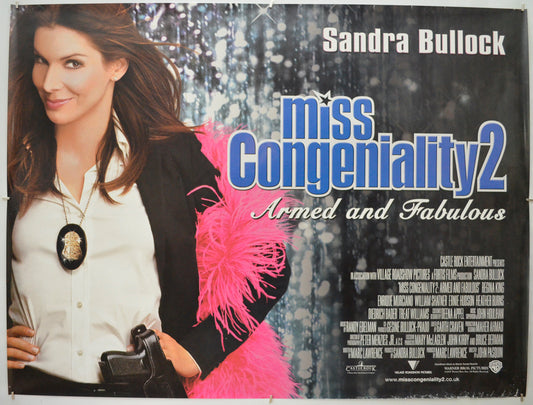 Miss Congeniality 2 : Armed And Fabulous Original Quad Poster - Film Poster - Movie Poster