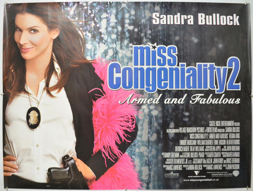 Miss Congeniality 2 : Armed And Fabulous Original Quad Poster - Film Poster - Movie Poster