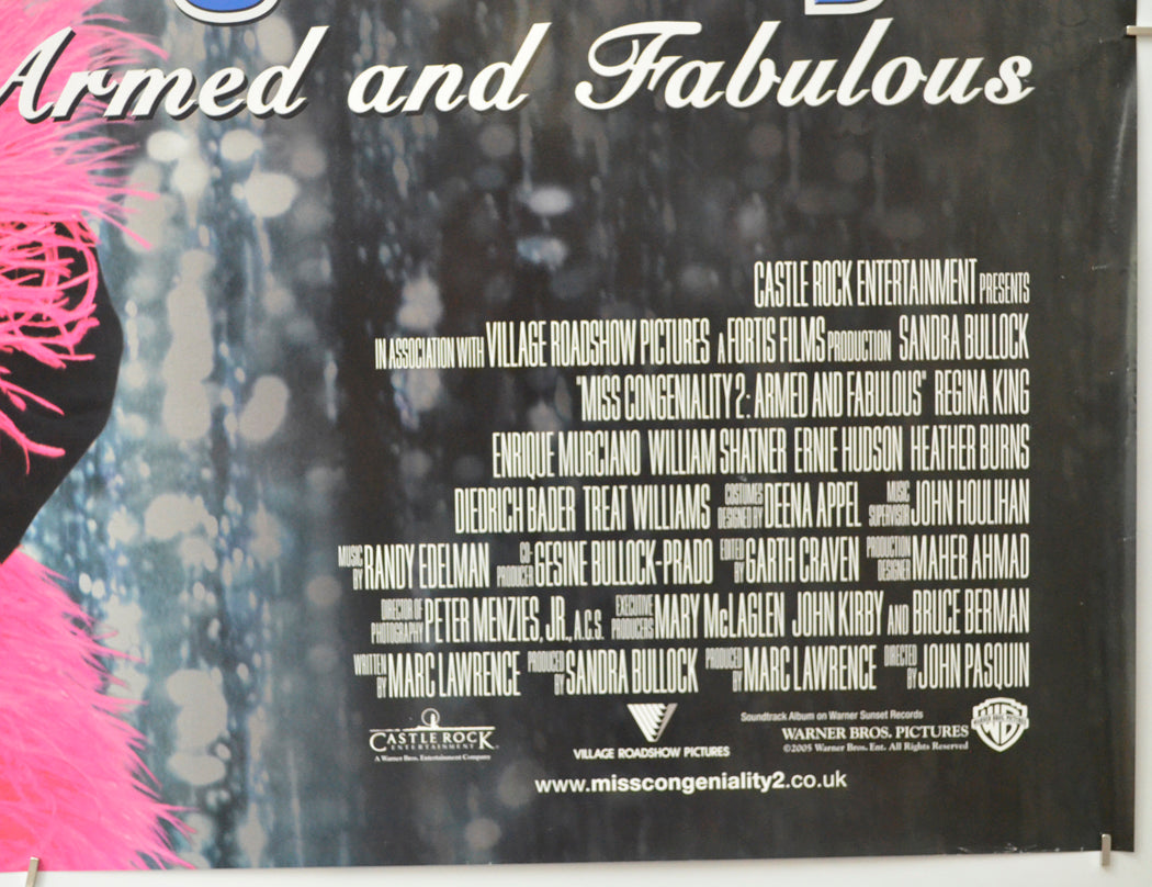 MISS CONGENIALITY 2 : ARMED AND FABULOUS (Bottom Right) Cinema Quad Movie Poster 