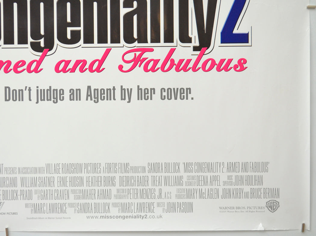 MISS CONGENIALITY 2 : ARMED AND FABULOUS (Bottom Right) Cinema Quad Movie Poster 