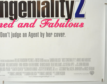 MISS CONGENIALITY 2 : ARMED AND FABULOUS (Bottom Right) Cinema Quad Movie Poster 