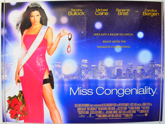 Miss Congeniality Original British Quad Poster - Film Poster - Movie Poster 