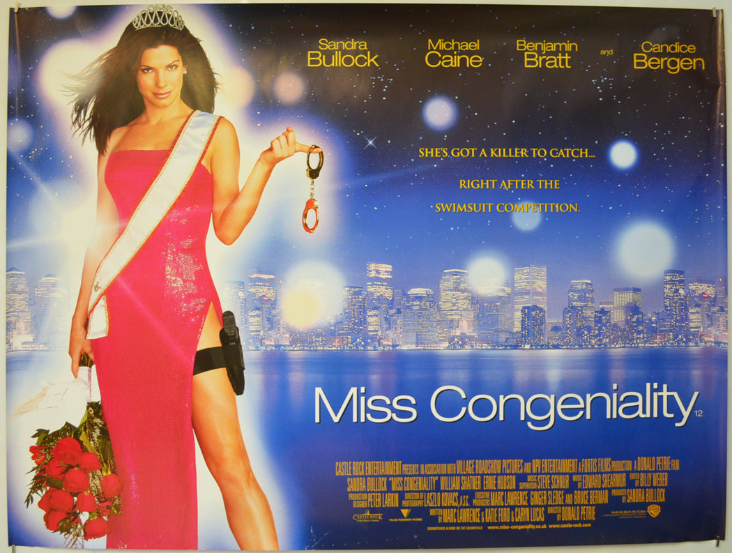 Miss Congeniality  Original Quad Poster - Film Poster - Movie Poster