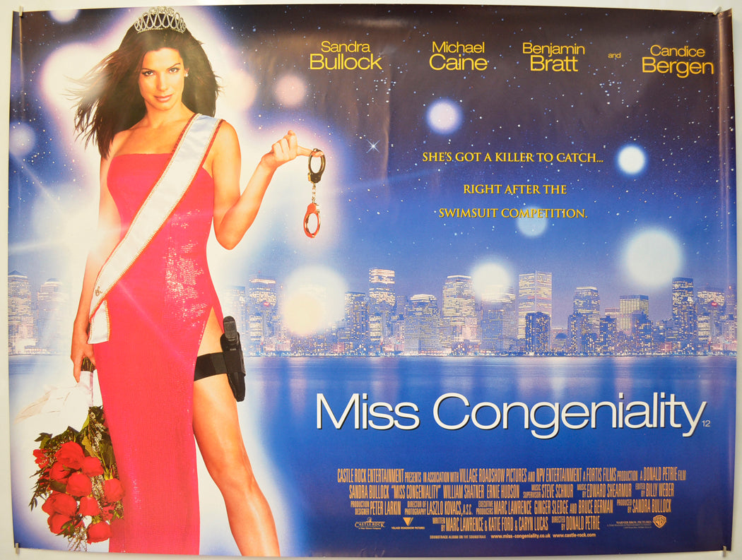 Miss Congeniality Original Quad Poster - Film Poster - Movie Poster