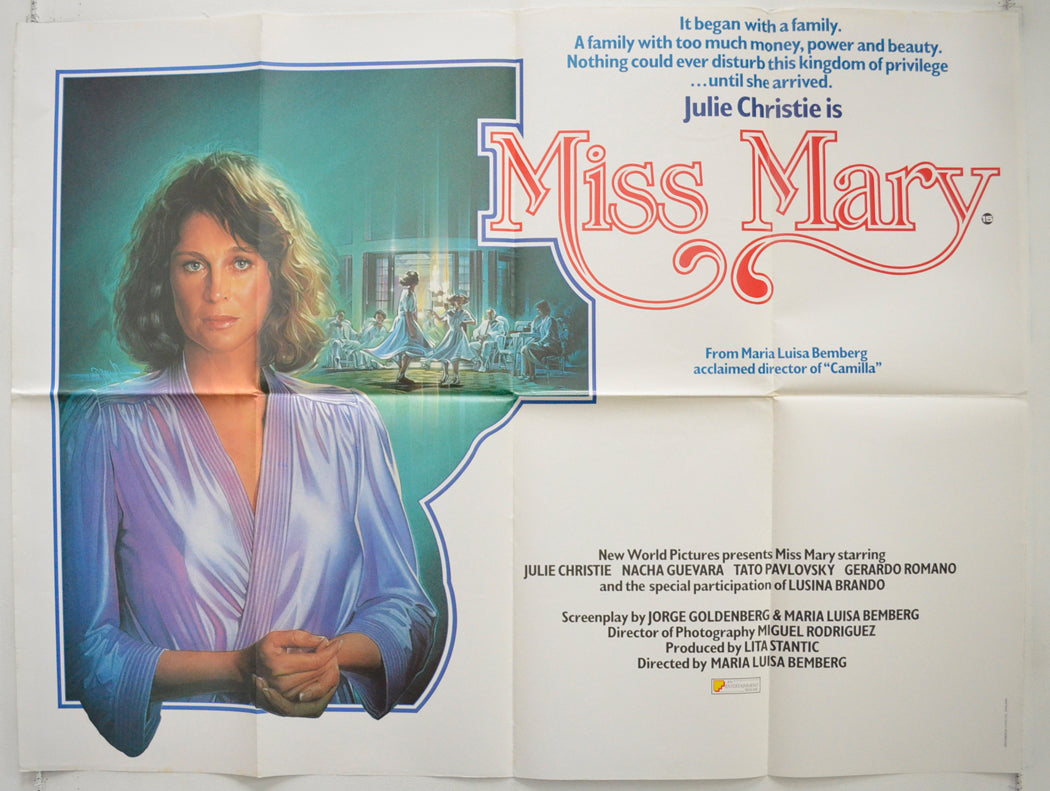 Miss Mary Original Quad Poster - Film Poster - Movie Poster  