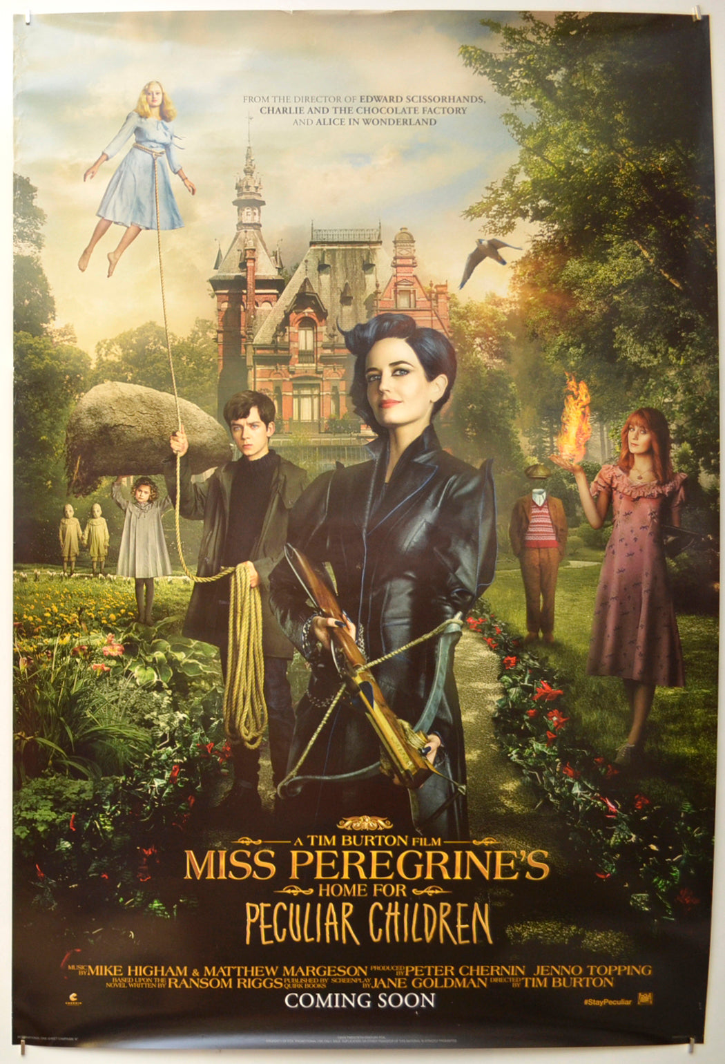 Miss Peregrine's Home For Peculiar Children Original One Sheet Poster - Film Poster - Movie Poster