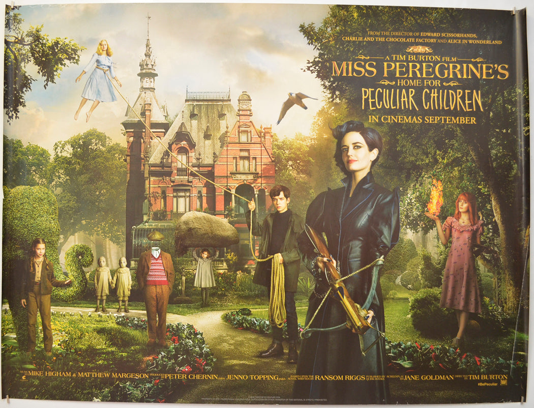 Miss Peregrine's Home For Peculiar Children Original Quad Poster - Film Poster - Movie Poster